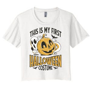 This Is My First Halloween Costume Cute Women's Crop Top Tee