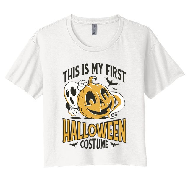 This Is My First Halloween Costume Cute Crop Top