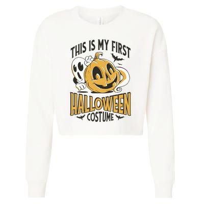 This Is My First Halloween Costume Cute Cropped Pullover Crew
