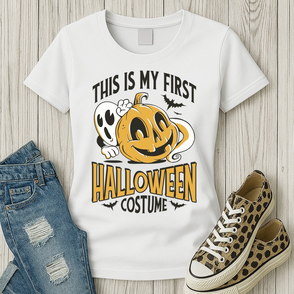 This Is My First Halloween Costume Cute Womens T-Shirt