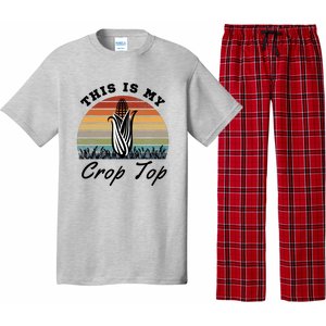 This Is My Crop Top Corn Farmer Farming Lovers Pajama Set