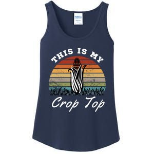 This Is My Crop Top Corn Farmer Farming Lovers Ladies Essential Tank