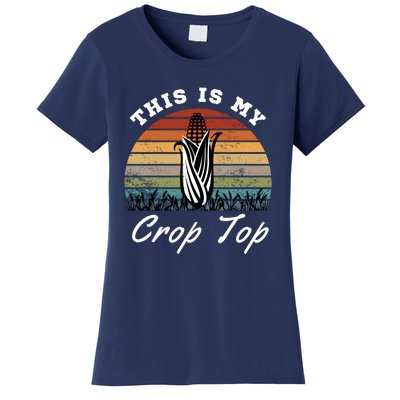 This Is My Crop Top Corn Farmer Farming Lovers Women's T-Shirt