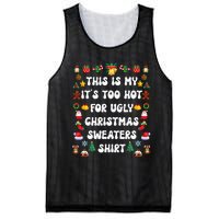 This Is My Its Too Hot For Ugly Christmas Sweaters Funny Mesh Reversible Basketball Jersey Tank