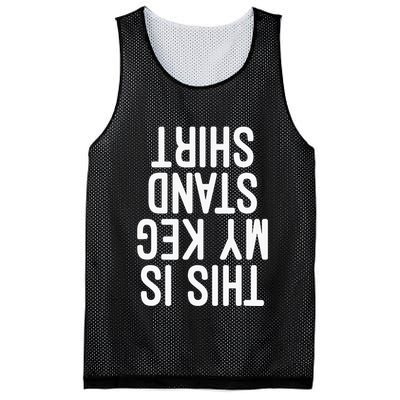 This Is My Keg Stand Funny Memorial Day Mesh Reversible Basketball Jersey Tank