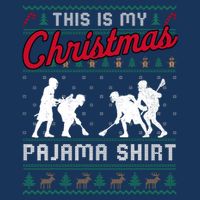 This Is My Christmas Pajama Lacrosse Ugly Sweater Funny Mesh Reversible Basketball Jersey Tank