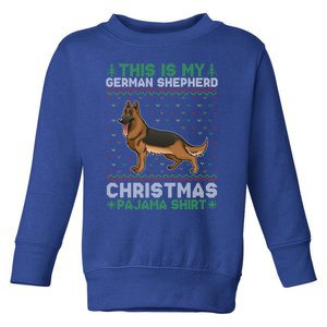 This Is My Ger Shepherd Dog Pajama Xmas Ugly Sweater Cool Cute Gift Toddler Sweatshirt