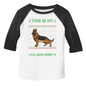 This Is My Ger Shepherd Dog Pajama Xmas Ugly Sweater Cool Cute Gift Toddler Fine Jersey T-Shirt