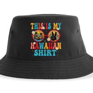 This Is My Hawaiian Tropical Luau Costume Party Hawaii Sustainable Bucket Hat