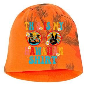 This Is My Hawaiian Tropical Luau Costume Party Hawaii Kati - Camo Knit Beanie