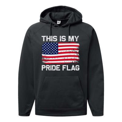 This Is My Pride Flag Performance Fleece Hoodie