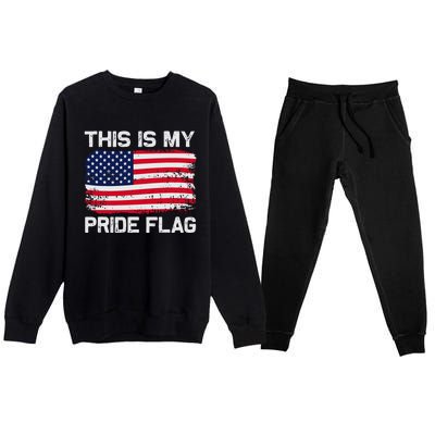 This Is My Pride Flag Premium Crewneck Sweatsuit Set