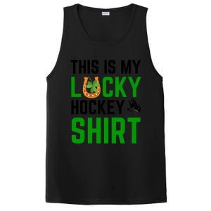 This Is My Lucky Hockey Cute Gift Sport Game St Patricks Day Gift PosiCharge Competitor Tank