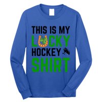 This Is My Lucky Hockey Cute Gift Sport Game St Patricks Day Gift Long Sleeve Shirt