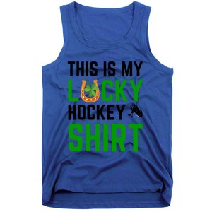 This Is My Lucky Hockey Cute Gift Sport Game St Patricks Day Gift Tank Top