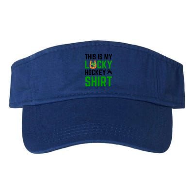 This Is My Lucky Hockey Cute Gift Sport Game St Patricks Day Gift Valucap Bio-Washed Visor