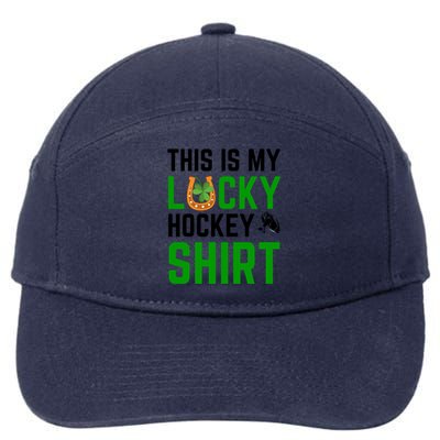 This Is My Lucky Hockey Cute Gift Sport Game St Patricks Day Gift 7-Panel Snapback Hat