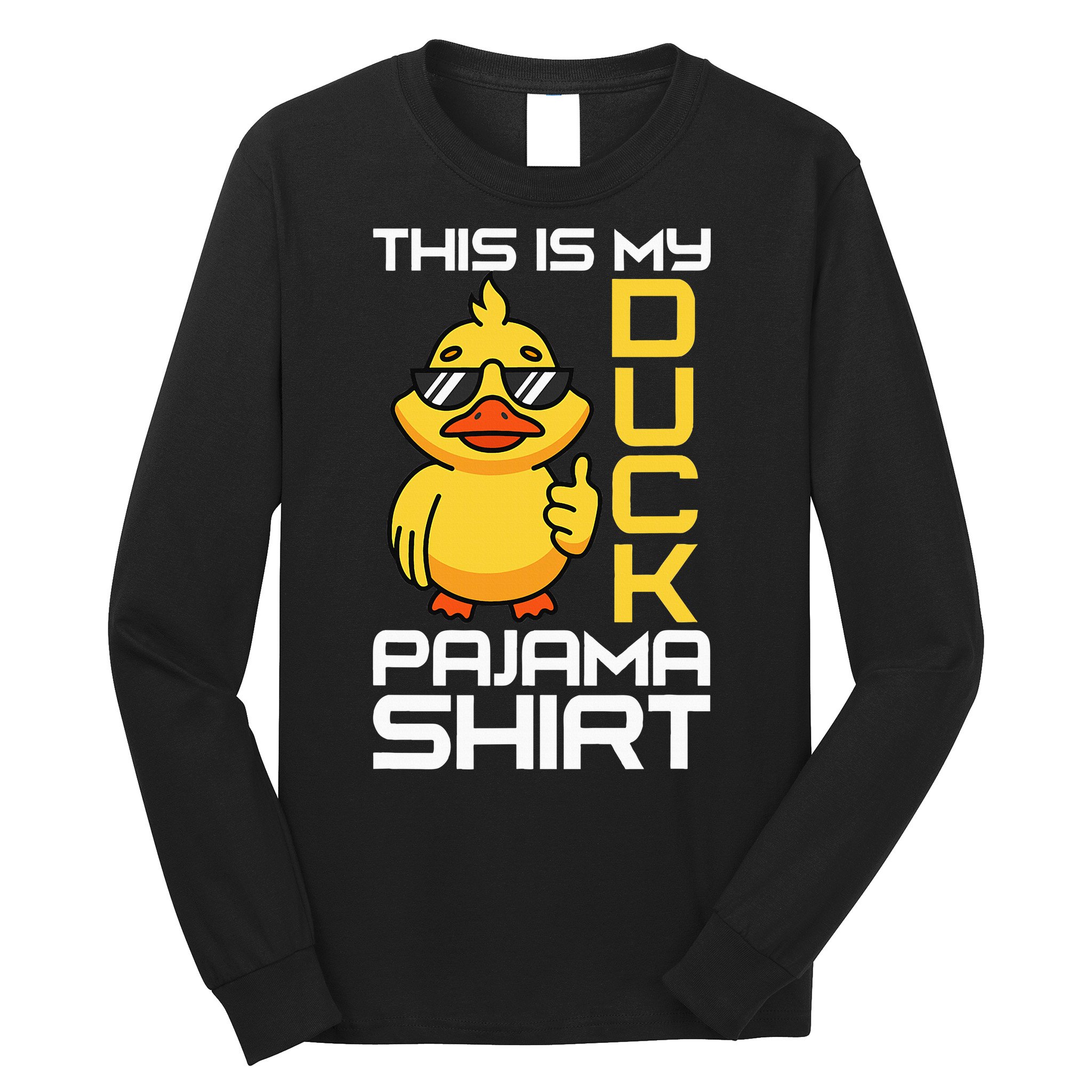 This Is My Duck Pajama Rubber Ducks Slumber Long Sleeve Shirt