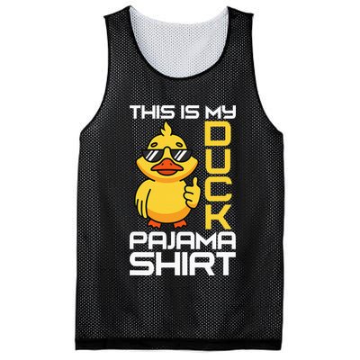 This Is My Duck Pajama Rubber Ducks Slumber Mesh Reversible Basketball Jersey Tank