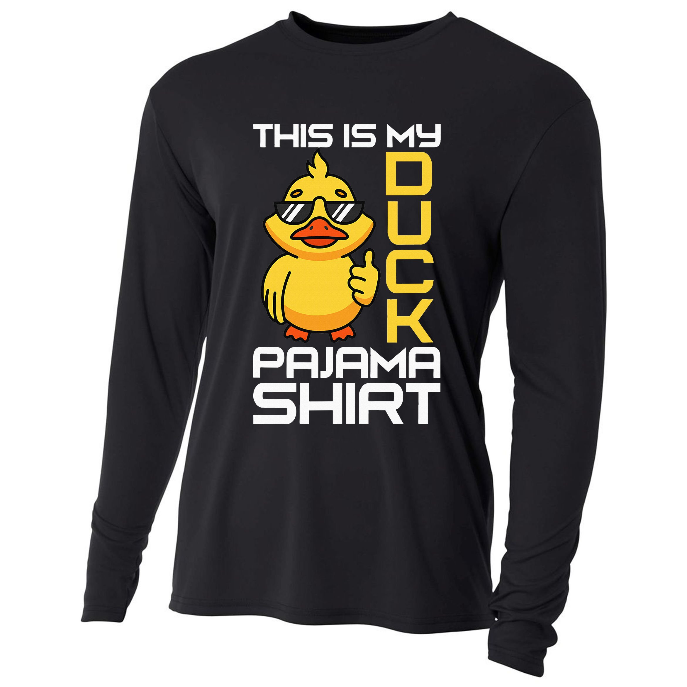 This Is My Duck Pajama Rubber Ducks Slumber Cooling Performance Long Sleeve Crew