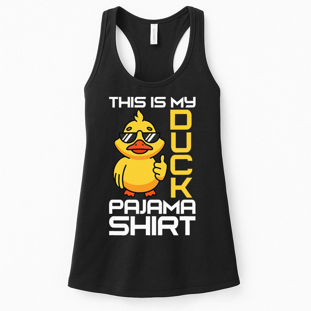 This Is My Duck Pajama Rubber Ducks Slumber Womens Tank Top