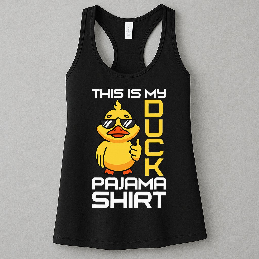 This Is My Duck Pajama Rubber Ducks Slumber Womens Tank Top
