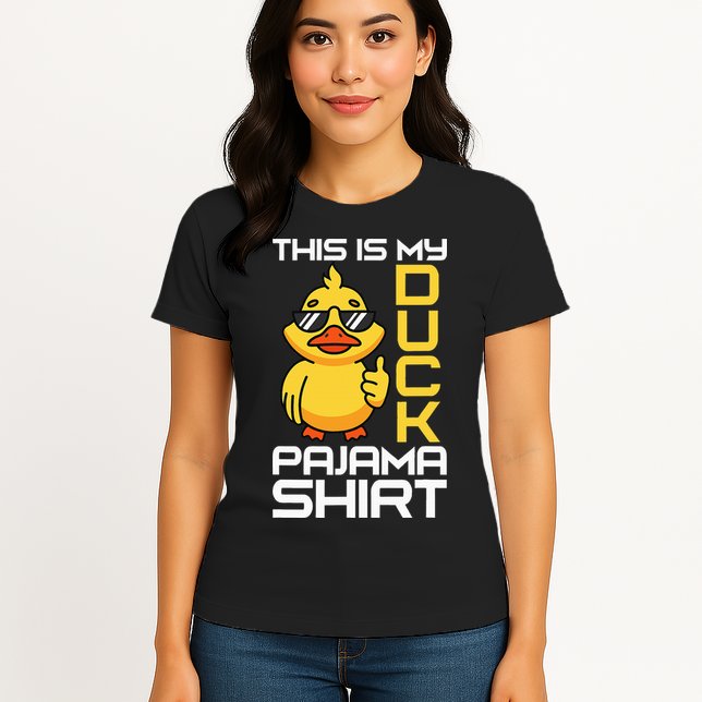 This Is My Duck Pajama Rubber Ducks Slumber Womens T-Shirt