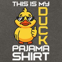 This Is My Duck Pajama Rubber Ducks Slumber Cotton Canvas Backpack