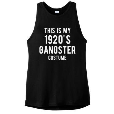 This Is My 1920s Gangster Costume Halloween Mafia Gangster Ladies PosiCharge Tri-Blend Wicking Tank