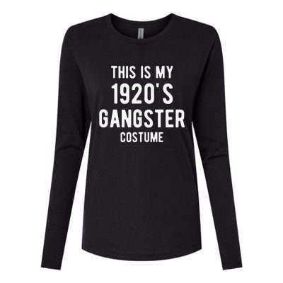 This Is My 1920s Gangster Costume Halloween Mafia Gangster Womens Cotton Relaxed Long Sleeve T-Shirt