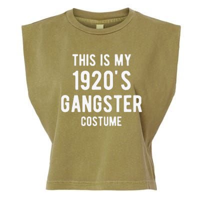 This Is My 1920s Gangster Costume Halloween Mafia Gangster Garment-Dyed Women's Muscle Tee