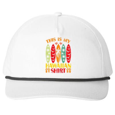 This Is My Hawaiian Summer Vacation Snapback Five-Panel Rope Hat