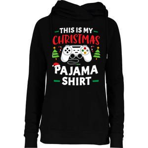 This Is My Christmas Pajamas Gamer Squad Xmas 2024 Womens Funnel Neck Pullover Hood