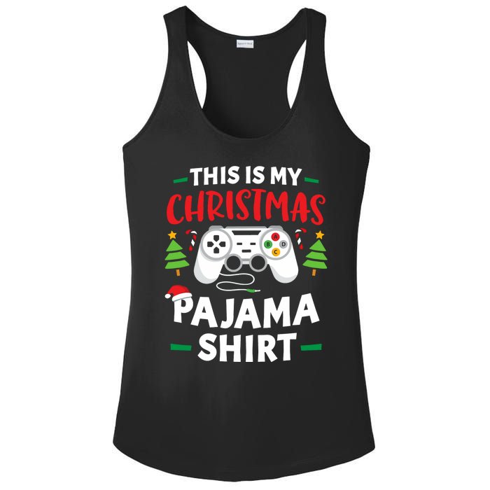 This Is My Christmas Pajamas Gamer Squad Xmas 2024 Ladies PosiCharge Competitor Racerback Tank