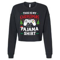 This Is My Christmas Pajamas Gamer Squad Xmas 2024 Cropped Pullover Crew