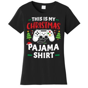 This Is My Christmas Pajamas Gamer Squad Xmas 2024 Women's T-Shirt