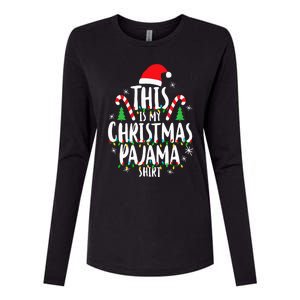 This Is My Christmas Pajama Xmas Family Womens Cotton Relaxed Long Sleeve T-Shirt