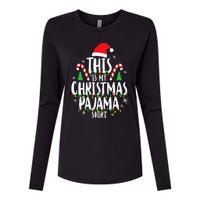 This Is My Christmas Pajama Xmas Family Womens Cotton Relaxed Long Sleeve T-Shirt