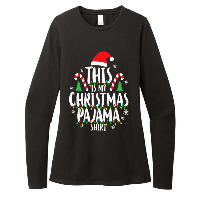 This Is My Christmas Pajama Xmas Family Womens CVC Long Sleeve Shirt