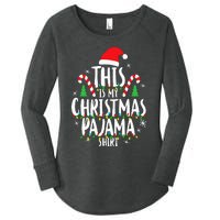 This Is My Christmas Pajama Xmas Family Women's Perfect Tri Tunic Long Sleeve Shirt