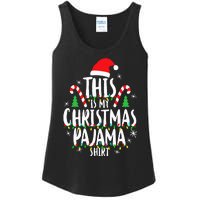 This Is My Christmas Pajama Xmas Family Ladies Essential Tank