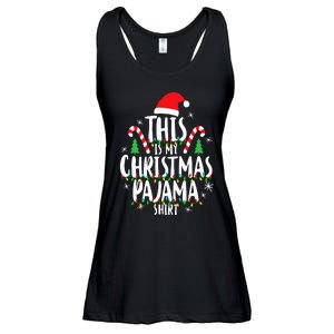 This Is My Christmas Pajama Xmas Family Ladies Essential Flowy Tank