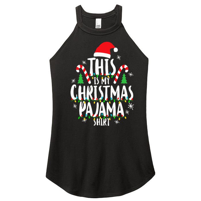 This Is My Christmas Pajama Xmas Family Women's Perfect Tri Rocker Tank