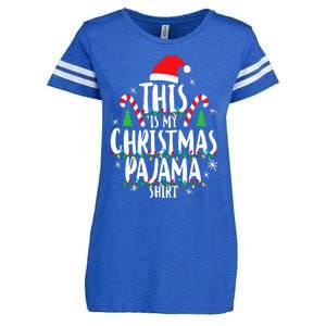 This Is My Christmas Pajama Xmas Family Enza Ladies Jersey Football T-Shirt