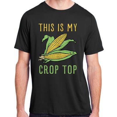 THIS IS MY CROP TOP FUNNY CORN COB Adult ChromaSoft Performance T-Shirt