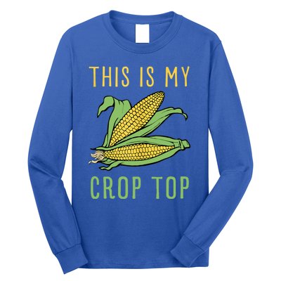 THIS IS MY CROP TOP FUNNY CORN COB Long Sleeve Shirt