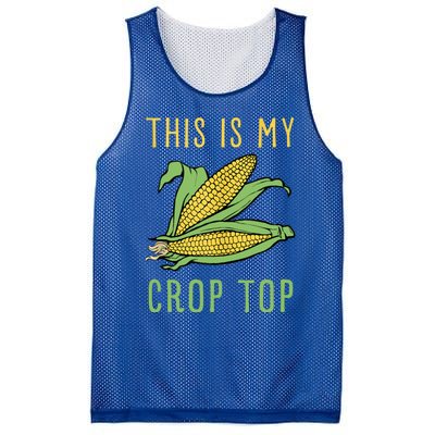 THIS IS MY CROP TOP FUNNY CORN COB Mesh Reversible Basketball Jersey Tank