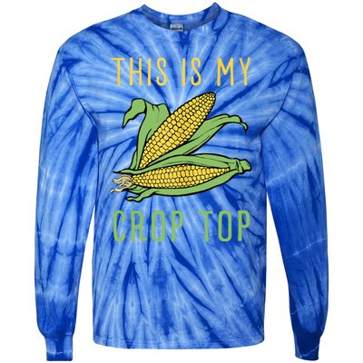 THIS IS MY CROP TOP FUNNY CORN COB Tie-Dye Long Sleeve Shirt