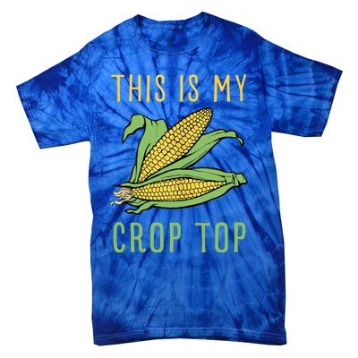 THIS IS MY CROP TOP FUNNY CORN COB Tie-Dye T-Shirt