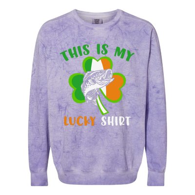 This Is My Lucky Shirts Fisherman Colorblast Crewneck Sweatshirt